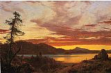 Frederic Edwin Church Sunset painting